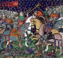 Battle between Alexander the Great and Porus, 15th century. Creator: Unknown