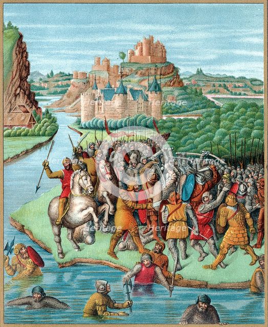 Battle between Bacchides and Jonathan, Maccabean Revolt, 160 BC, (c19th century). Artist: Unknown