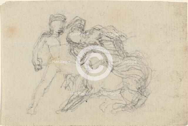 Battle between Man and Centaur. Creator: John Flaxman.