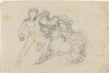 Battle between Man and Centaur. Creator: John Flaxman