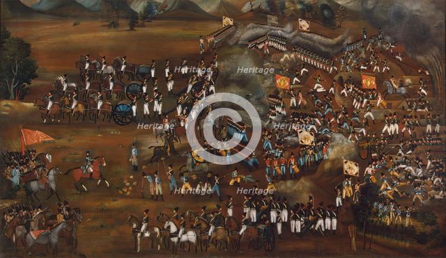 Battle Between Persians and Russians, 1815. Creator: Unknown.