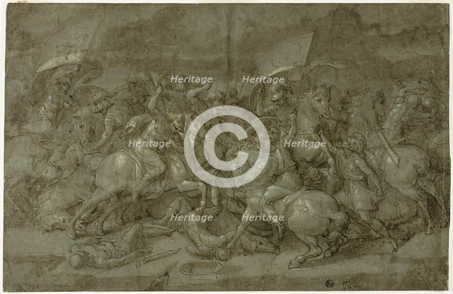 Battle between Romans and Barbarians, n.d. Creator: Unknown.