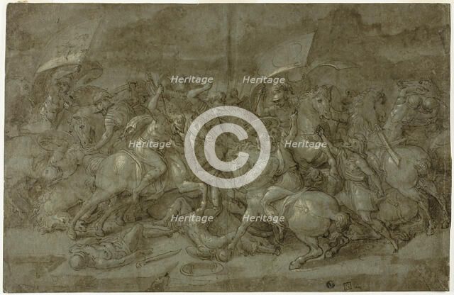 Battle between Romans and Barbarians, n.d. Creator: Unknown.