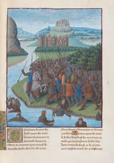 Battle between the Maccabees and the Seleucids. Illustration in Flavius Josephus Antiquities of the