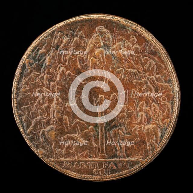 Battle between the Hungarians and the Turks [reverse], late 15th century. Creator: Unknown.