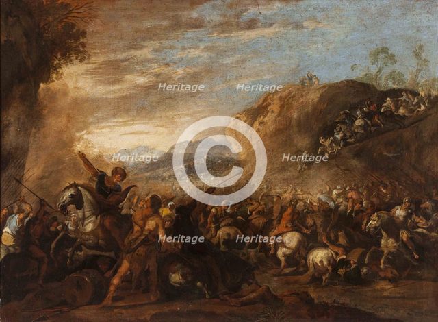 Battle between the Israelites and the Amalekites.
