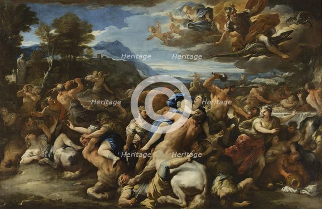 Battle Between the Lapiths and Centaurs, 1684. Creator: Luca Giordano.