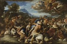 Battle Between the Lapiths and Centaurs, 1684. Creator: Luca Giordano
