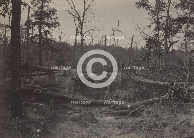 Battle Field of New Hope Church, Georgia No. 2, 1860s. Creator: George N. Barnard.