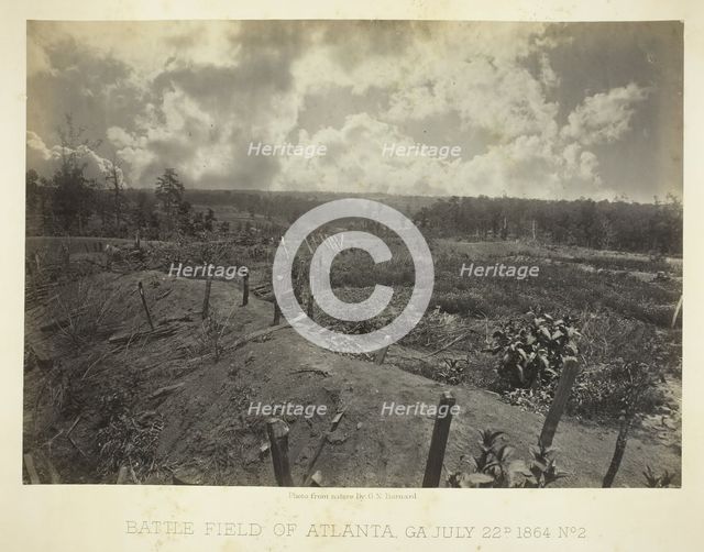 Battle Field of Atlanta, GA, No. 2, July 22, 1864. Creator: George N. Barnard.