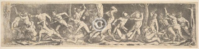 Battle for the Banner (copy), early 16th century. Creator: Barthel Beham.