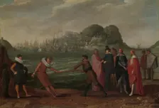 Battle for the Gold Staff (Dominion of the World), c.1615-c.1630. Creator: Adam Willaerts