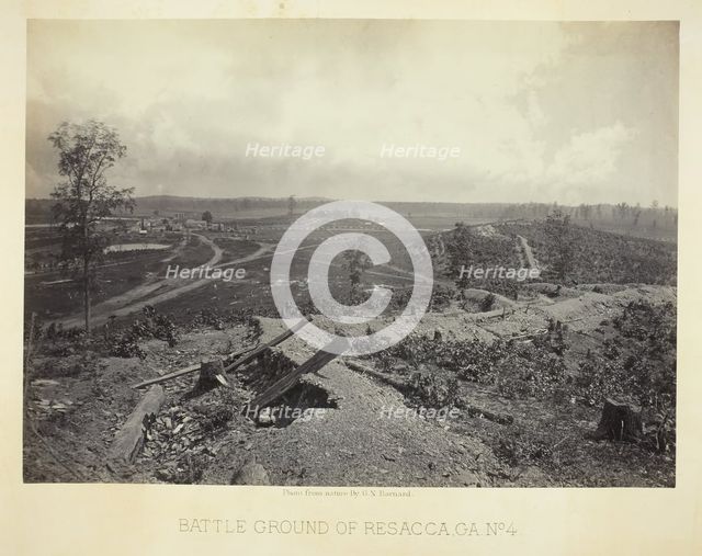 Battle Ground of Resacca, GA, No. 4, 1866. Creator: George N. Barnard.