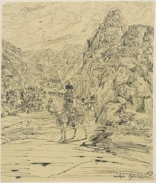 Battle in the Mountains, 1857. Creator: Rodolphe Bresdin