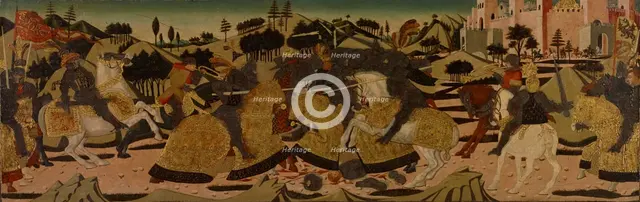 Battle Scene, 1450-1475. Creator: Giovanni di ser Giovanni Guidi.