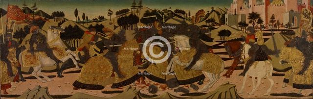 Battle Scene, 1450-1475. Creator: Giovanni di ser Giovanni Guidi.
