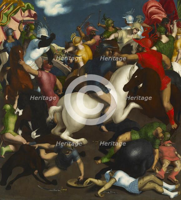 Battle Scene, 16th century. Creator: School of Ferrara.