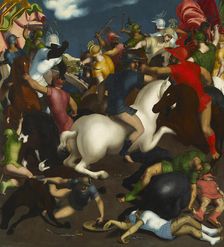 Battle Scene, 16th century. Creator: School of Ferrara