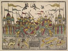 Battle Scene, 1800s. Creator: Shri Gobinda Chandra Roy