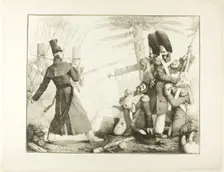 Battle Scene, 1818. Creator: Victor Lassus