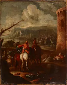 Battle Scene, 18th century. Creator: Unknown
