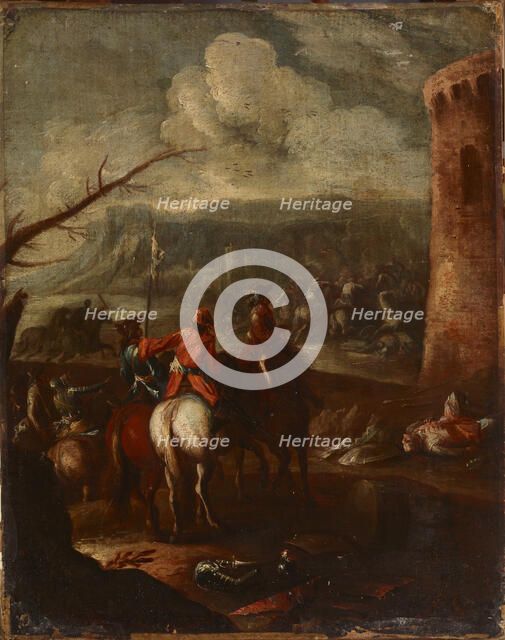 Battle Scene, 18th century. Creator: Unknown.