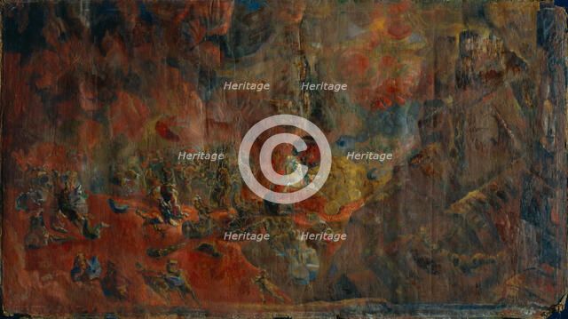 Battle Scene, 1912. Artist: Yakulov, Georgi Bogdanovich (1884-1928)