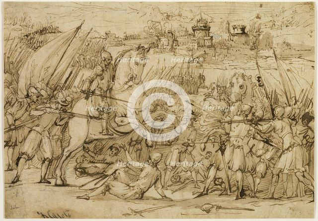 Battle Scene, n.d. Creator: Antonio Maria Viani.