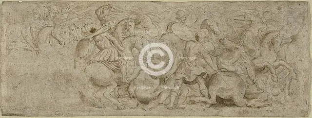 Battle Scene, n.d. Creator: Unknown.