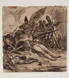 Battle Scene, between 1804 and 1860. Creator: Auguste Raffet