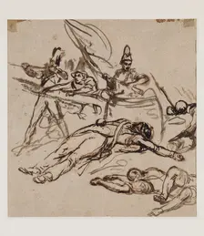Battle Scene, between 1804 and 1860. Creator: Auguste Raffet
