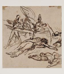 Battle Scene, between 1804 and 1860. Creator: Auguste Raffet