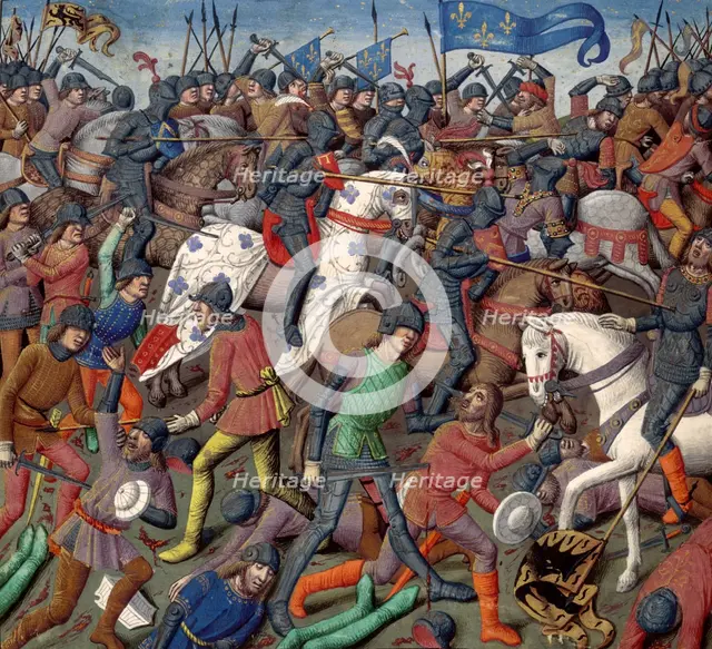 Battle scene, c1470.  Creator: Unknown.