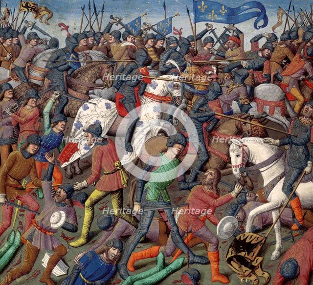 Battle scene, c1470.  Creator: Unknown.