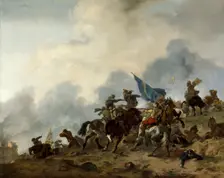 Battle Scene, c1646. Creator: Philip Wouverman