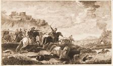 Battle Scene, c1770s. Creator: William Baillie