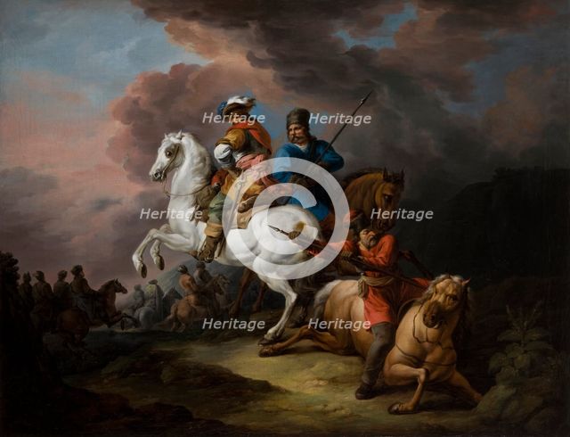 Battle Scene, c1800. Creator: Jan Bogumil Plersz.