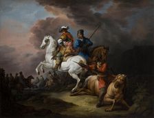 Battle Scene, c1800. Creator: Jan Bogumil Plersz