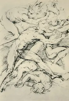 Battle scene, early 16th century, (1943). Creator: Raphael
