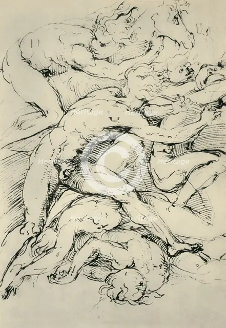 Battle scene, early 16th century, (1943).  Creator: Raphael.