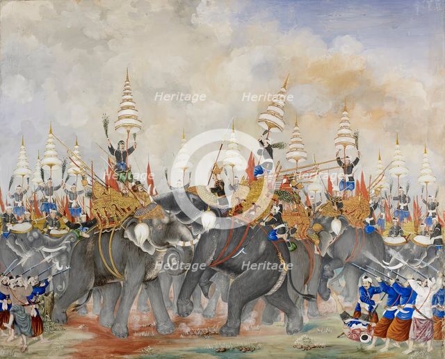 Battle Scene, early 20th century. Creator: Unknown.