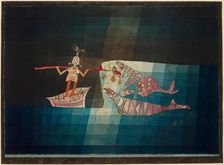 Battle scene from the comic fantastic Opera "The Seafarer", 1923. Creator: Klee, Paul (1879-1940)