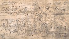 Battle scene, late 17th-early 18th century. Creator: Hanekawa Chincho