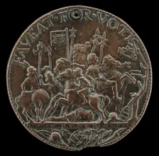Battle Scene [reverse], 1484 or after. Creator: Giovanni Francesco Ruberti