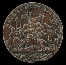 Battle Scene [reverse], 1484 or after. Creator: Giovanni Francesco Ruberti