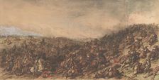 Battle Scene (Waterloo), 1815-66. Creator: Hippolyte Bellangé