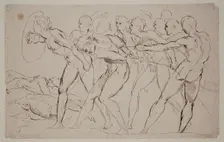 Battle Scene with Captives, 19th century. Creator: Unknown Italian; After Raphael Italian, 1483-1520