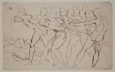 Battle Scene with Captives, 19th century. Creator: Unknown Italian; After Raphael Italian, 1483-1520