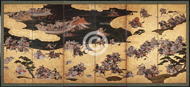 Battle scenes from the Tale of Heike (Heike Monogatari), First third of 17th cen.. Artist: Anonymous  