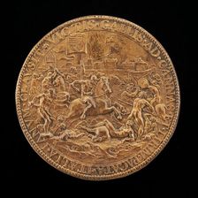 Battle under City Walls [reverse], c. 1550. Creator: Annibale Fontana